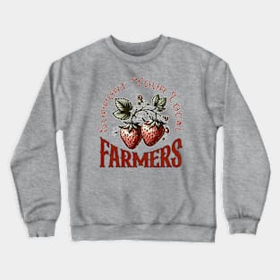 Support Your Local Farmers - Vintage Strawberries Crewneck Sweatshirt